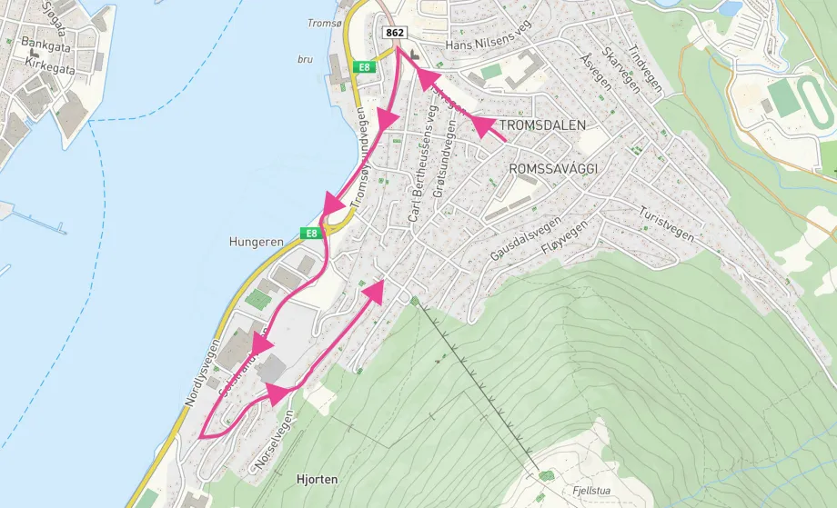 Viser ny rute fra Turistvegen til Anton Jakobsens vei