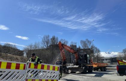 Arbeid med tryggere skoleveier i Workinnmarka i Tromsø