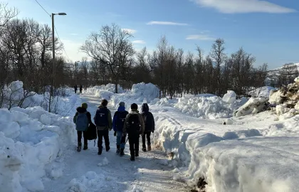 Barn på skolevei Barn på skolevei