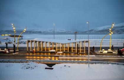 Ny bussterminal i Giæverbukta des 24 lys v Svein Erik Jamt