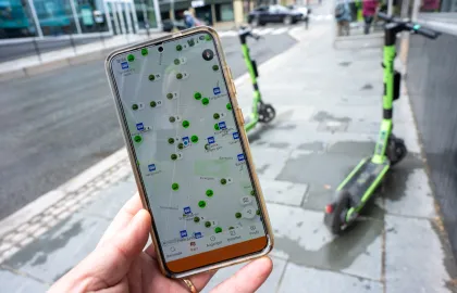Sparkesykkel i app
