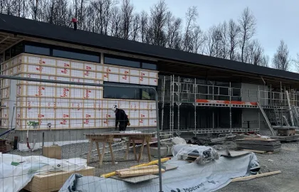 Viser arbeid med innfartsparkering Skjelnan